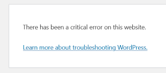 Read more about the article Dealing with a Critical Error on Your WordPress Website